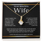 To My Beautiful Wife, Wrap This Necklace Around You, It's Filled With Love