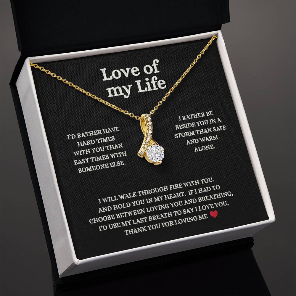 Love of my life, Alluring Beauty and Message Card