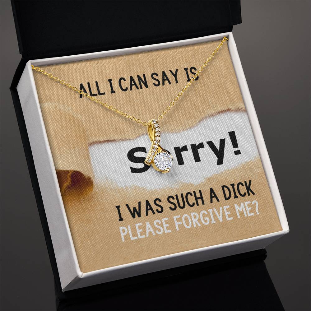 Sorry I Was Such A Dick, Please Forgive Me?