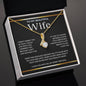 To My Beautiful Wife, Wrap This Necklace Around You, It's Filled With Love