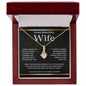 To My Beautiful Wife, Wrap This Necklace Around You, It's Filled With Love