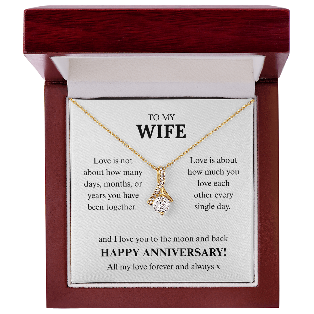 To My Wife on our Anniversary, Love you to the moon and back