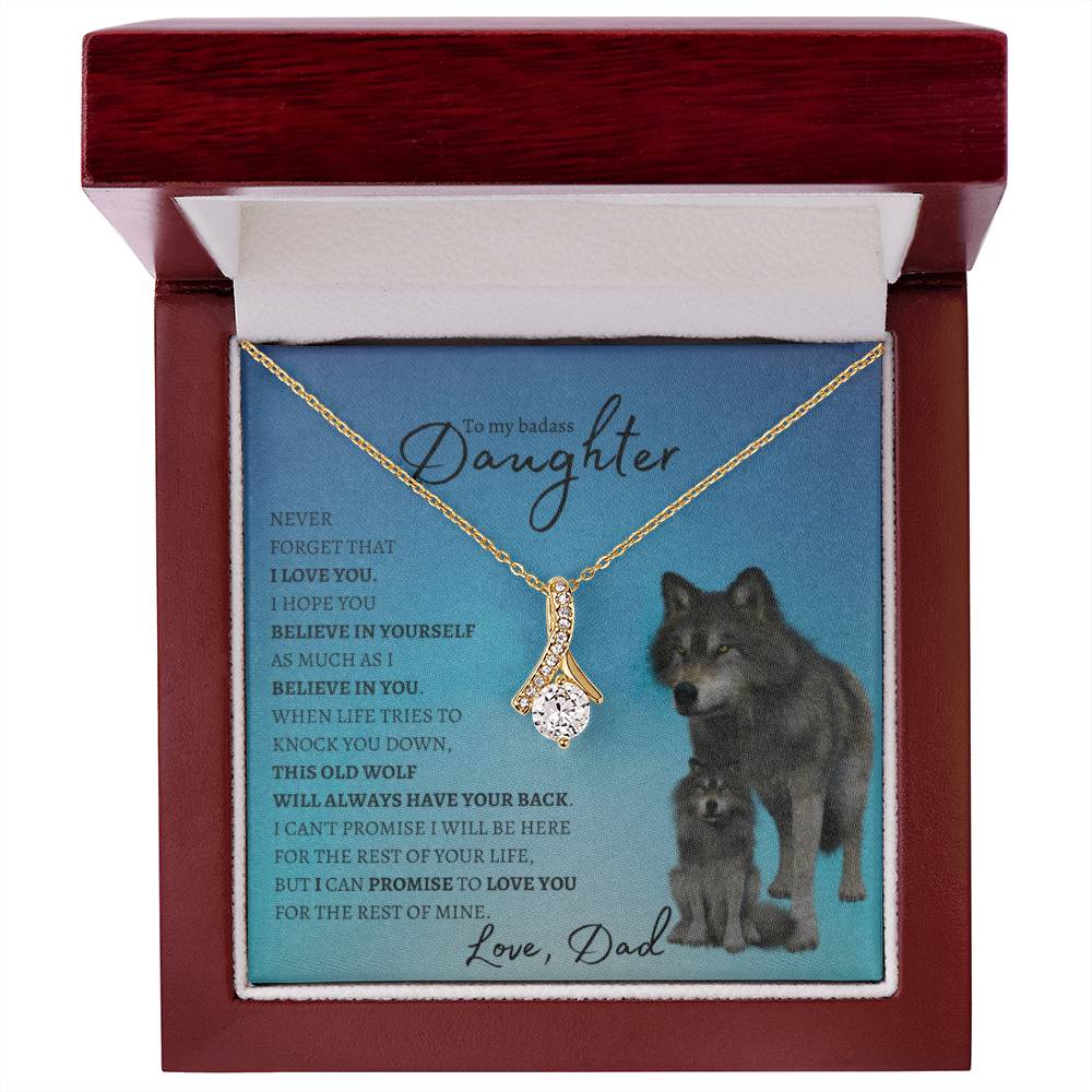 Badass Daughter, This Wolf Has Your Back