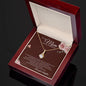 Eternal Ribbon Necklace | Mother of the Bride Gift from Daughter | Mother of the Bride Necklace | from Bride to Mom | To Mom from Bride - BespokeBliss