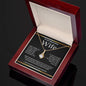 To My Beautiful Wife, Wrap This Necklace Around You, It's Filled With Love