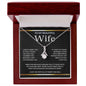 To My Beautiful Wife, Wrap This Necklace Around You, It's Filled With Love