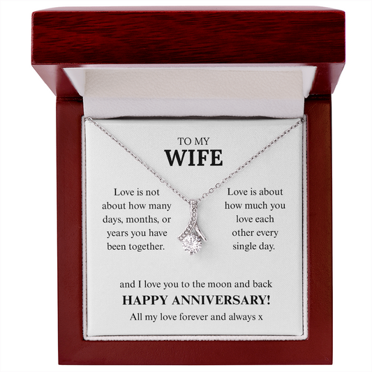 To My Wife on our Anniversary, Love you to the moon and back