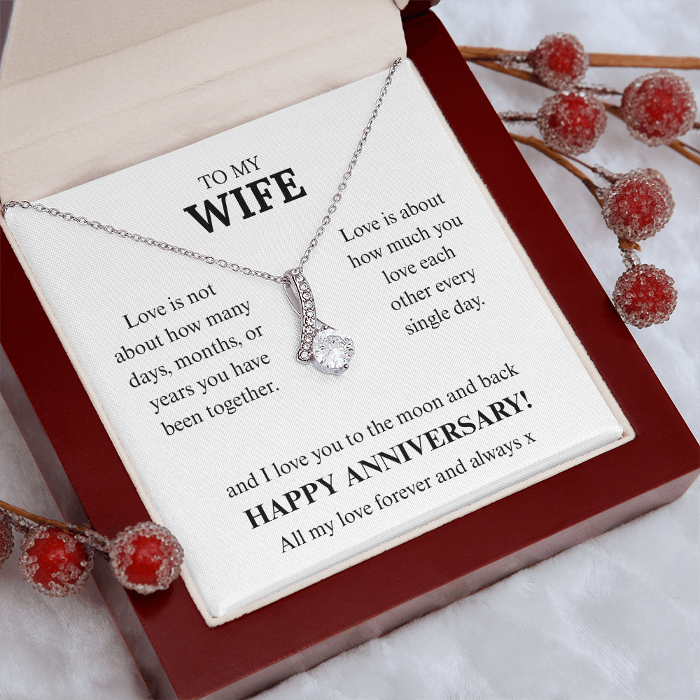 To My Wife on our Anniversary, Love you to the moon and back