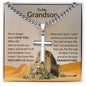 Engraved Cross: To My Grandson, I Love You, Grandfather