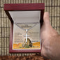 Engraved Cross: To My Grandson, I Love You, Grandfather