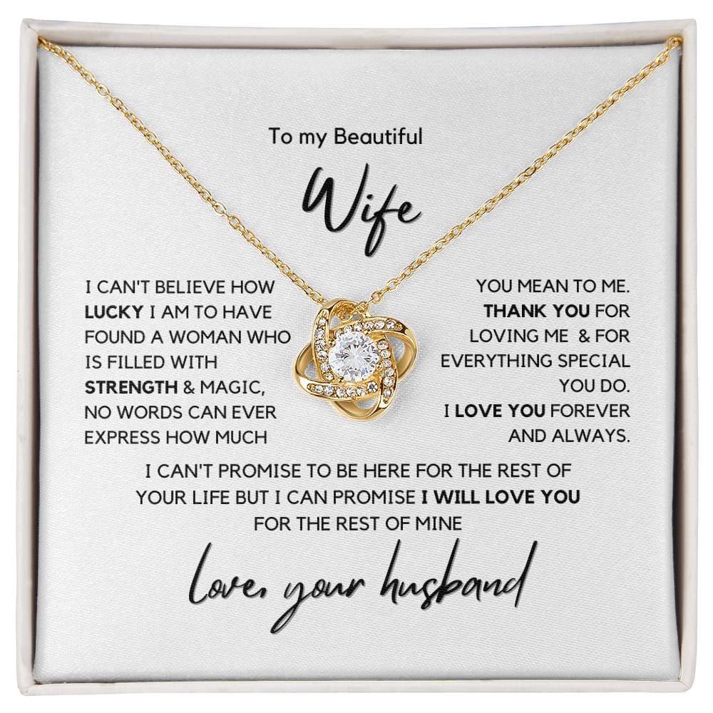 To My Beautiful Wife Love Your Husband