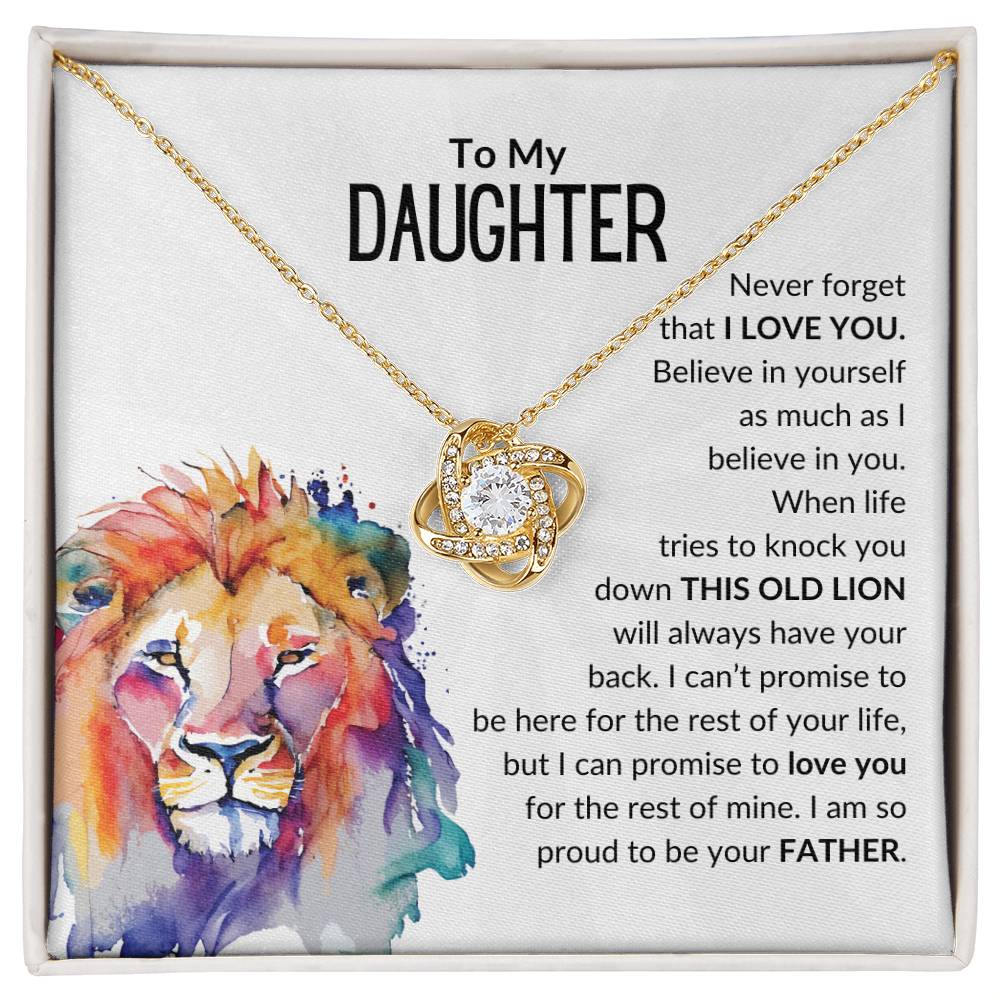 To My Daughter, Never Forget That I LOVE You - I am proud to be your Father.