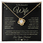 Wife, I Filled This Necklace With Love and Light... Love Your Husband