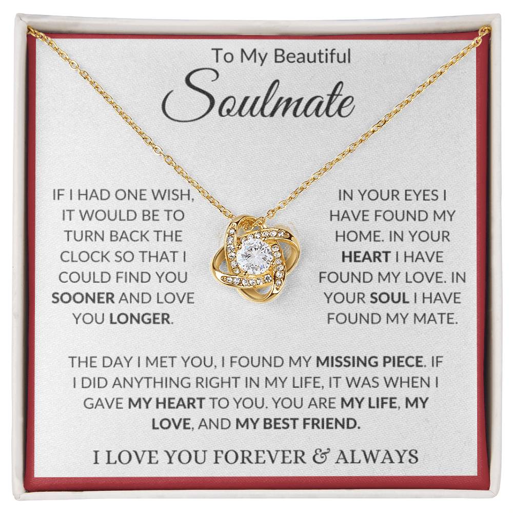You Are My Life, My Love, My Soulmate Necklace For Her