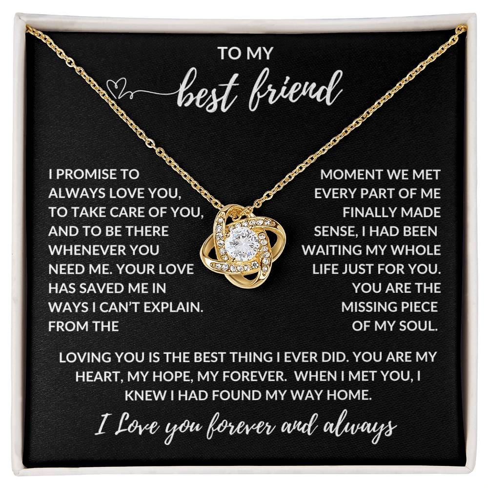 To My Love, My Life, My Best Friend, I Promise to Always Love You | Love Knot, Message Card |