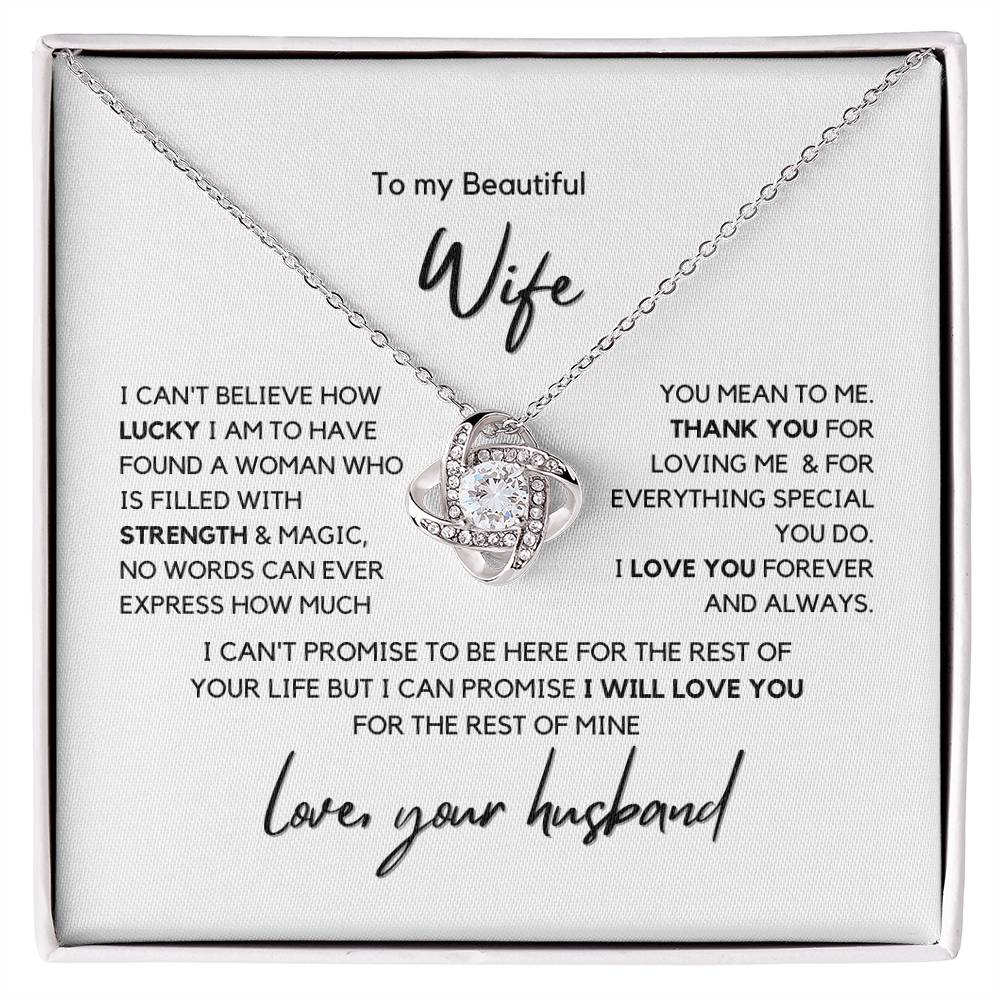 To My Beautiful Wife Love Your Husband