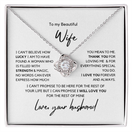 To My Beautiful Wife Love Your Husband