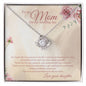 Love Knot | Necklace | Mother of the Bride Gift from Daughter | Mother of the Bride Necklace | from Bride to Mom | To Mom from Bride - BespokeBliss