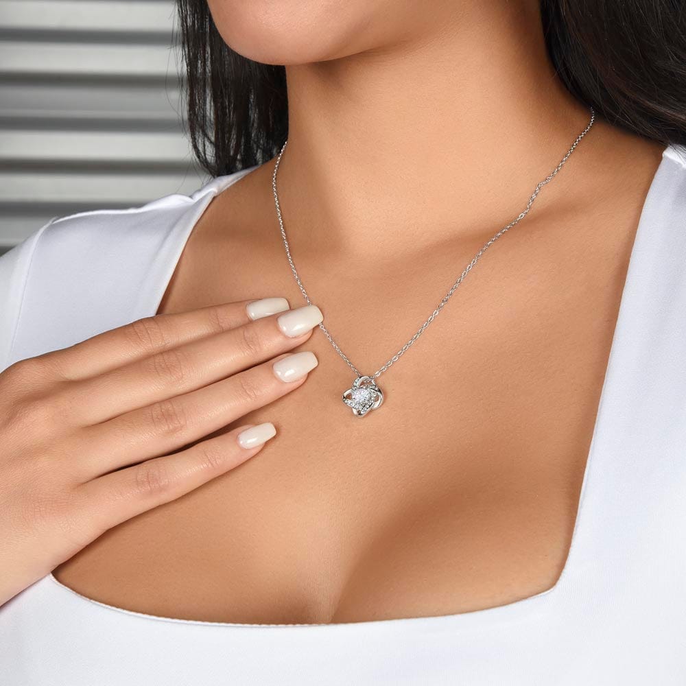I Love You Forever and Always Soulmate - Love Knot Necklace