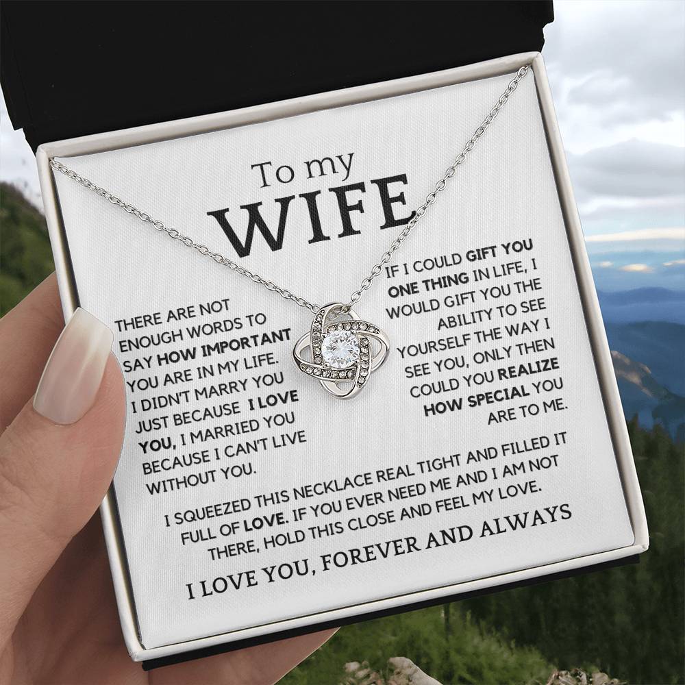 To My Wife, There Are Not Enough Words To Say