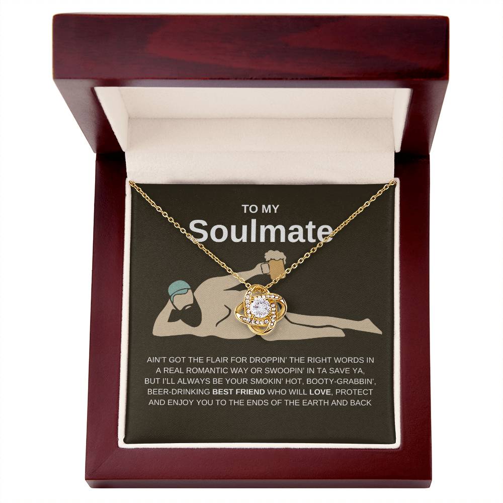 Soulmate Fun Flirty Love You To The ... Love Knot Necklace