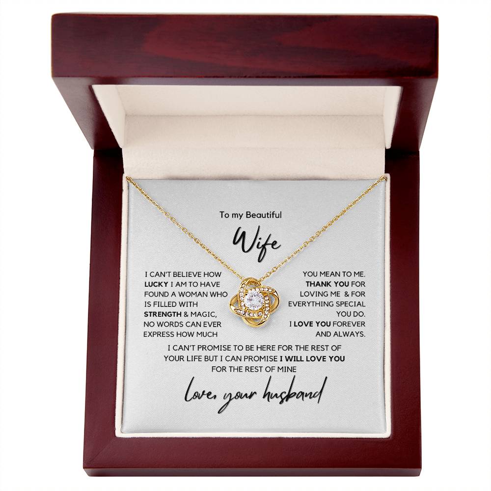 To My Beautiful Wife Love Your Husband