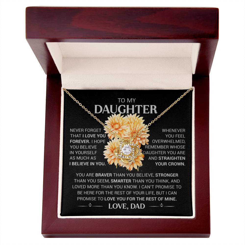 To My Daughter, Never Forget That I Love You, Love Dad