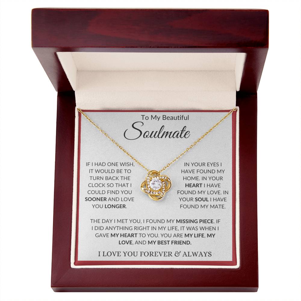 You Are My Life, My Love, My Soulmate Necklace For Her