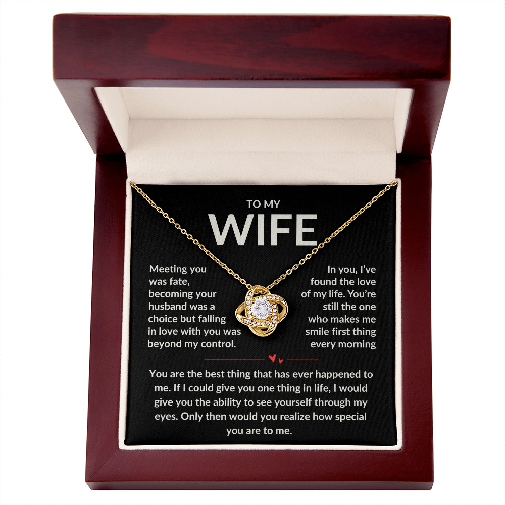 A Gift To The Wife You Adore and Promised to Love Forever Stunning Pendant and Message Card