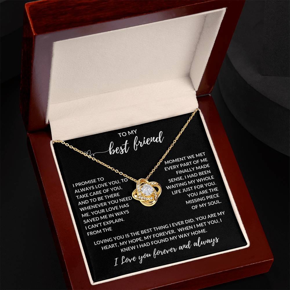 To My Love, My Life, My Best Friend, I Promise to Always Love You | Love Knot, Message Card |