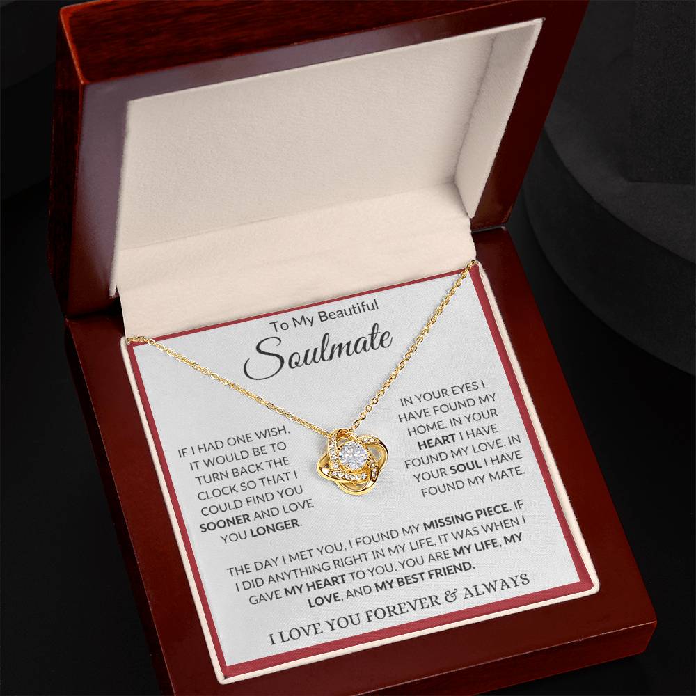 You Are My Life, My Love, My Soulmate Necklace For Her