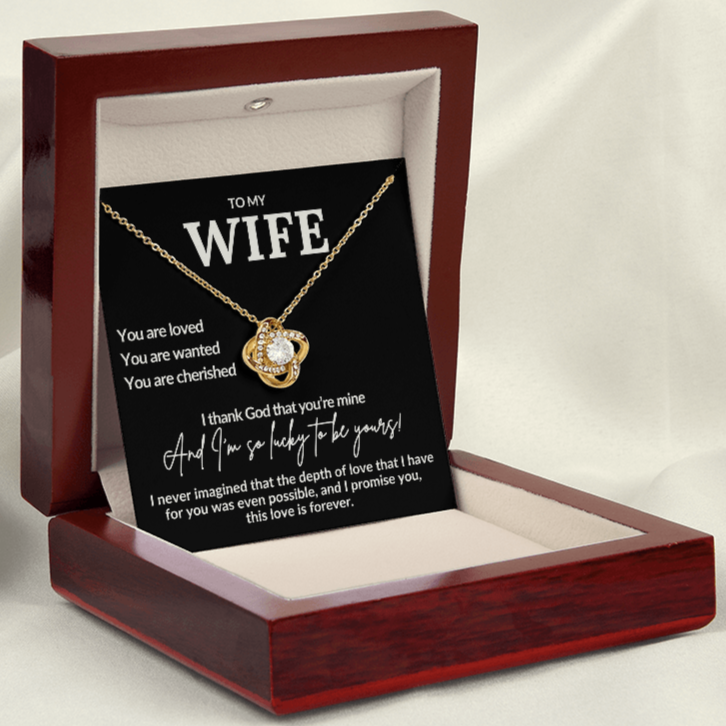 To My Wife I Am So Lucky To Be Yours