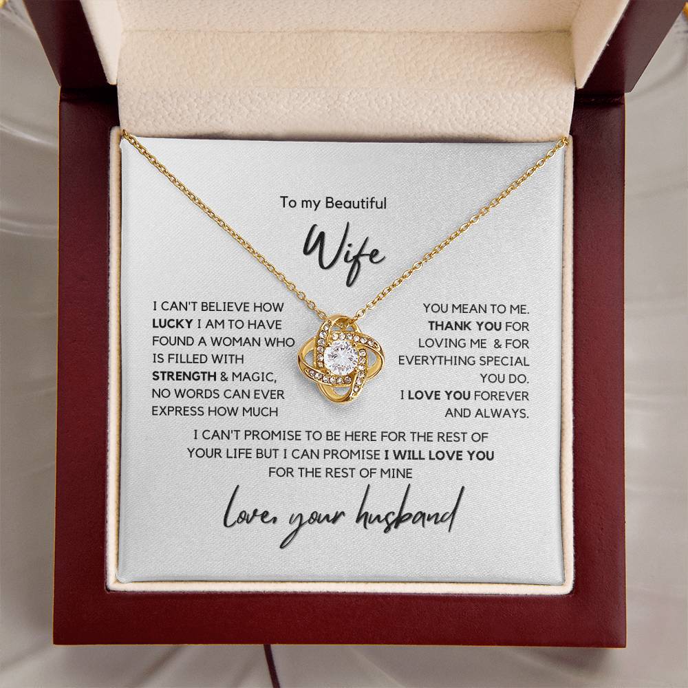 To My Beautiful Wife Love Your Husband