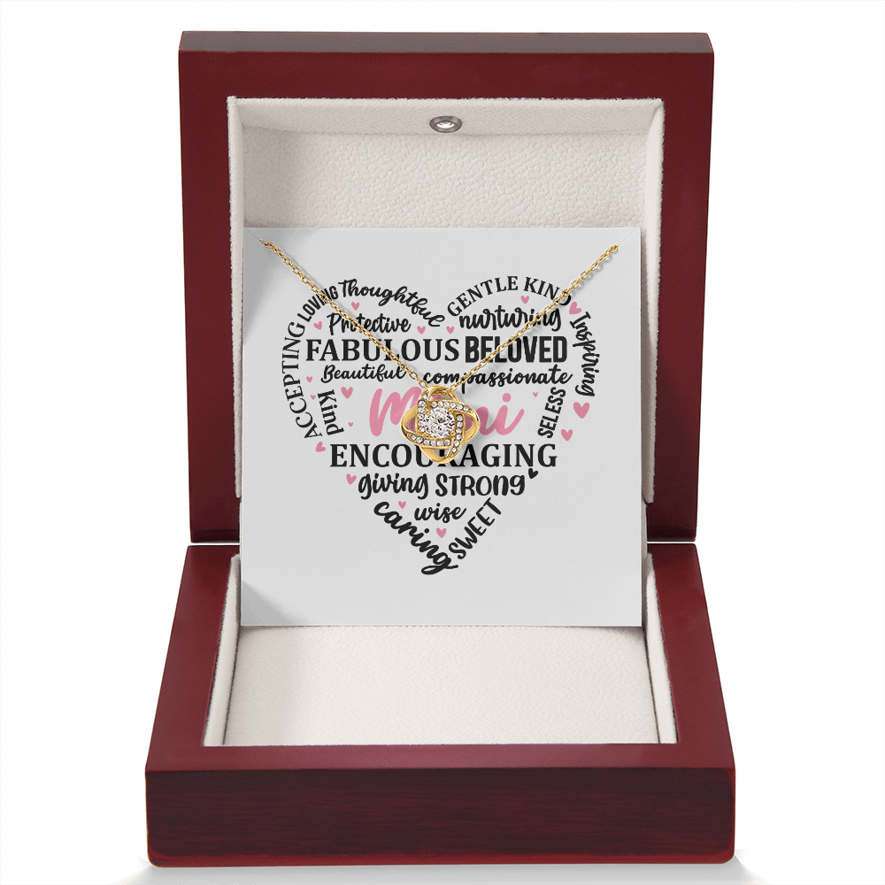 A Special gift for Mimi message card and necklace to show how much you love and appreciate her