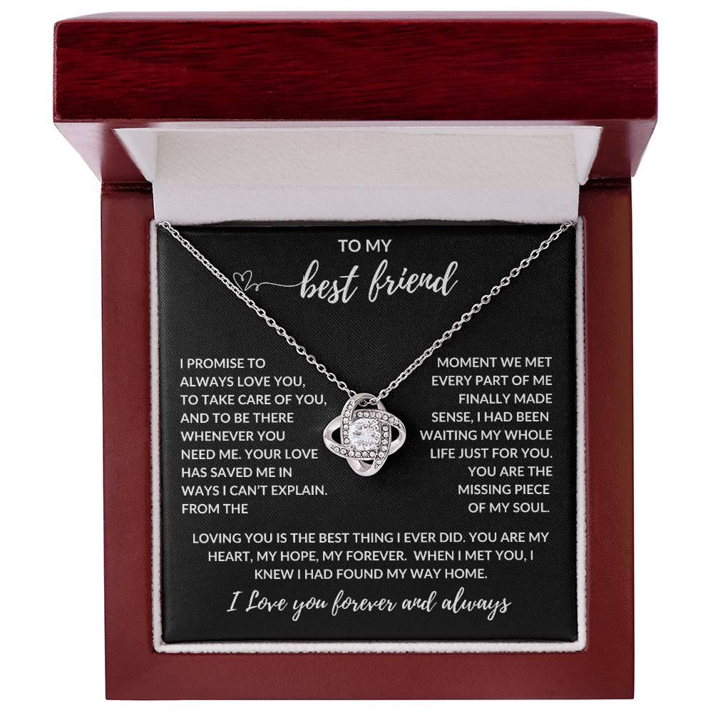 To My Love, My Life, My Best Friend, I Promise to Always Love You | Love Knot, Message Card |