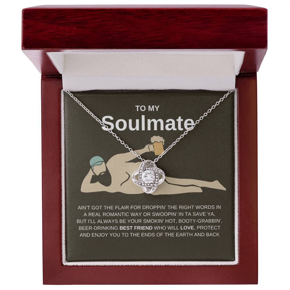 Soulmate Fun Flirty Love You To The ... Love Knot Necklace