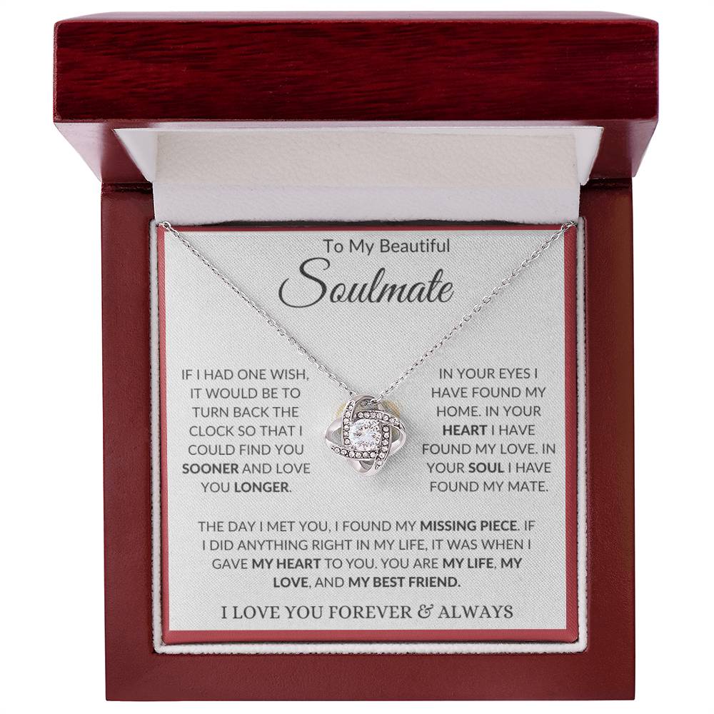 You Are My Life, My Love, My Soulmate Necklace For Her