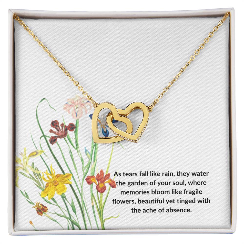 Interlocking Hearts Necklace | True Love Never Dies | In Memorial | Loss of a Loved One | Remembrance - BespokeBliss