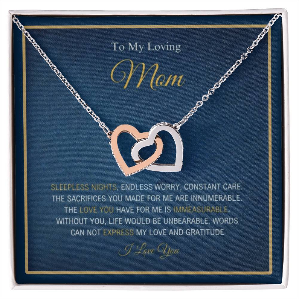 Loving Mom, Endless Gratitude for You, Necklace