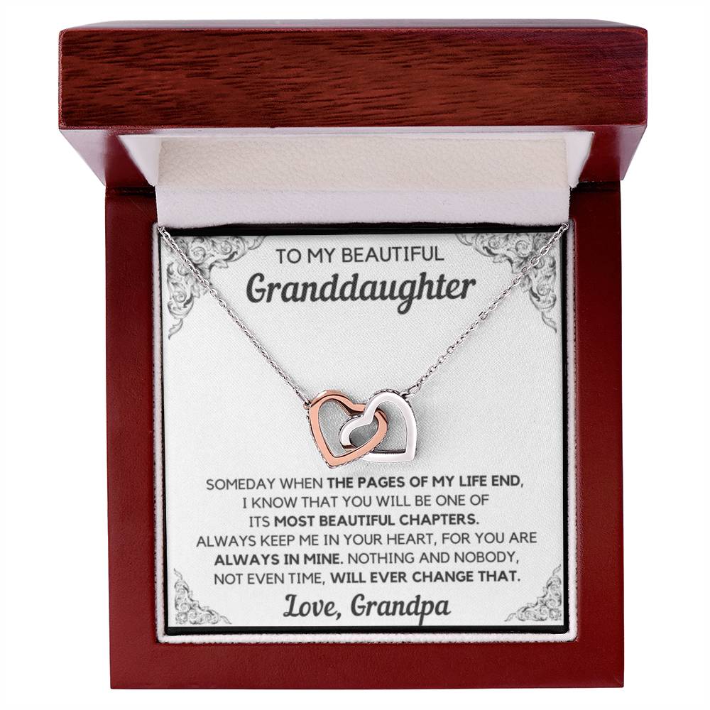Beautiful Granddaughter, Keep My Heart Close, Love Grandpa
