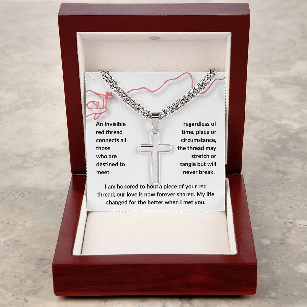 A Red Thread Connects Us, Adoption Day Gift For Son