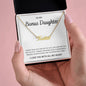 Bonus Daughter, I Love You With All My Heart | Name Necklace