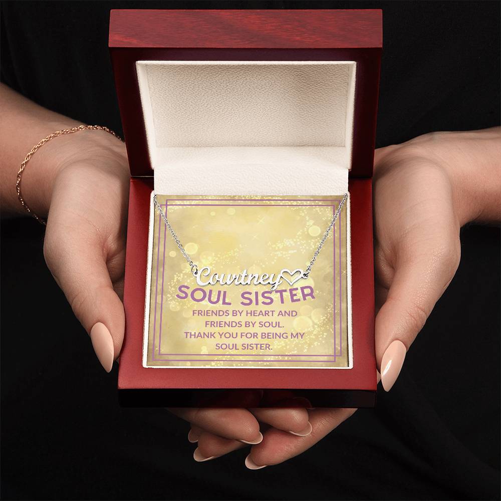Soul Sister, Friends By Heart and Friends By Soul | NAME Necklace