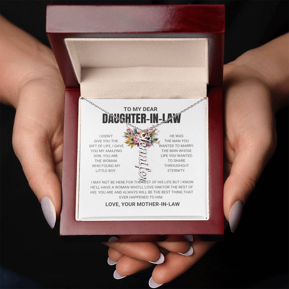 My Dearest Daughter In Law, Love Your Mother In Law | Name Necklace