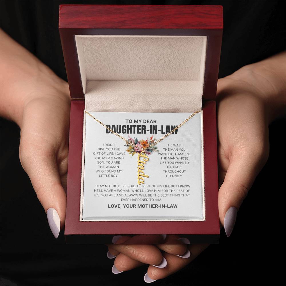 My Dearest Daughter In Law, Love Your Mother In Law | Name Necklace