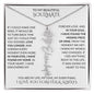 Beautiful Soulmate Birth Flower Name Necklace & Message Card