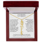 Beautiful Soulmate Birth Flower Name Necklace & Message Card
