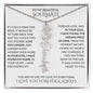 Beautiful Soulmate Birth Flower Name Necklace & Message Card