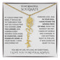 Beautiful Soulmate Birth Flower Name Necklace & Message Card