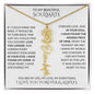 Beautiful Soulmate Birth Flower Name Necklace & Message Card